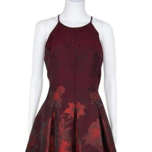 Like New White House Black Market Red Floral Dress